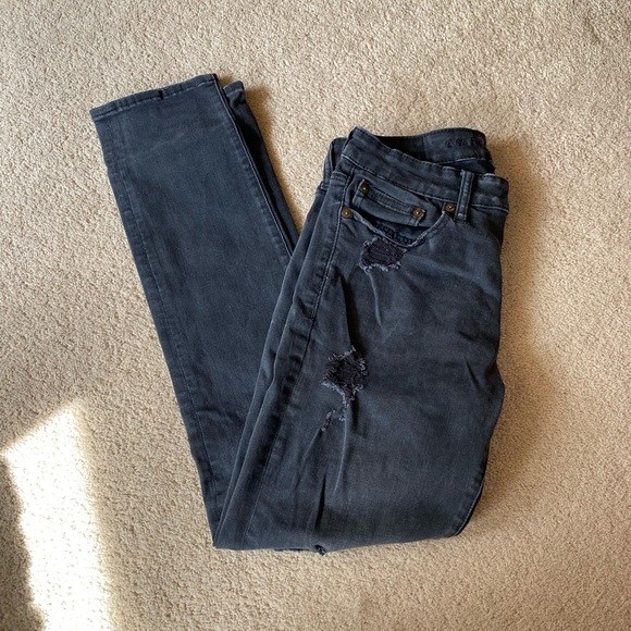 Black Ripped Jeans - Picture 2 of 4